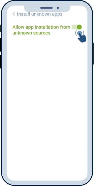Step 3 - 1xBet Android: allow app installation from unknown sources