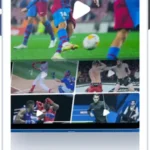 1xBet iOS app screenshot: live video broadcasts of football, baseball, boxing and snooker