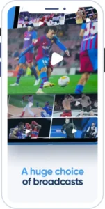 1xBet iOS app screenshot: live video broadcasts of football, baseball, boxing and snooker